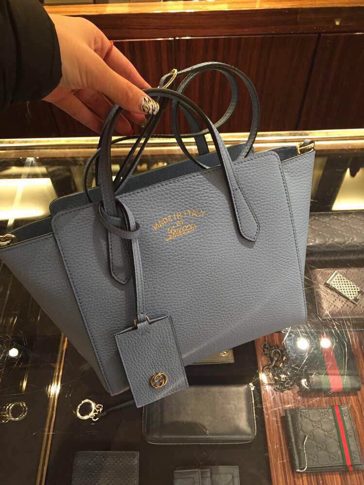 Gucci Swing Mini Top Handle Bag 368827 CAO0G 4503 Blue